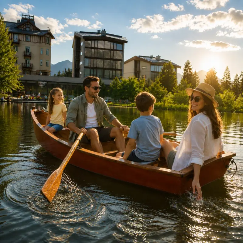 Schifffahrt auf Tschirmer See