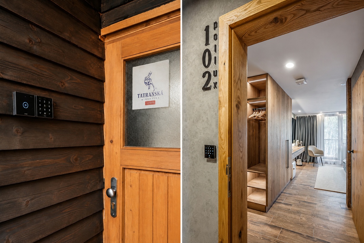 bezkontaktný check in chamois apartments