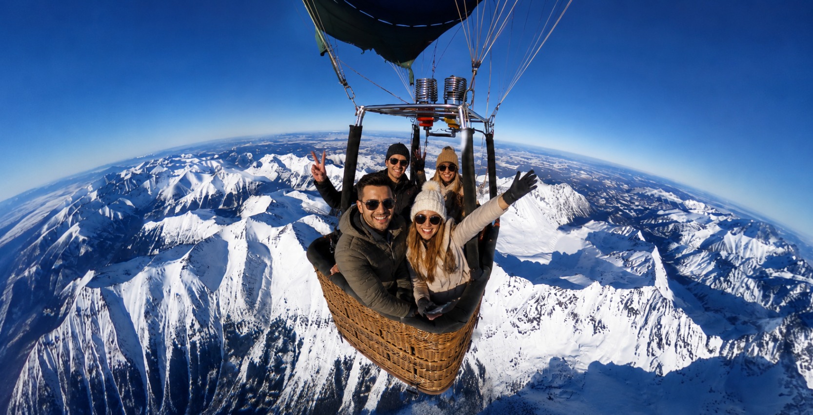 let balonom ponad tatry